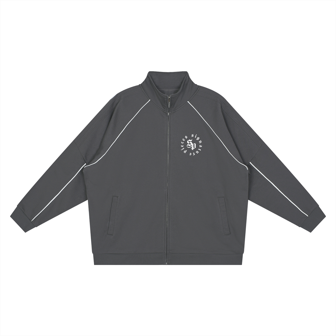 Reflection Striped Raglan Sleeve Jacket (3 Colorways)