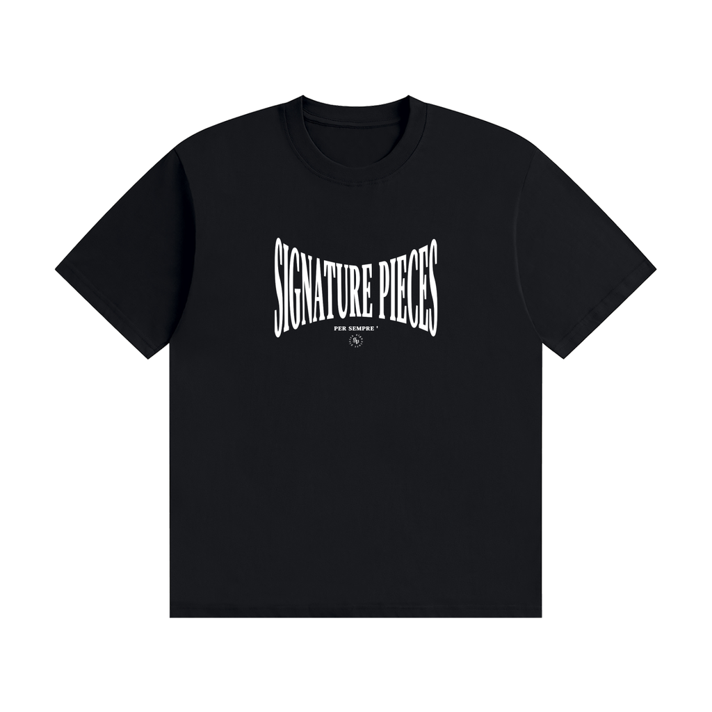 S.P. x White O.L. Black Seamless Cotton Tee (Scale)