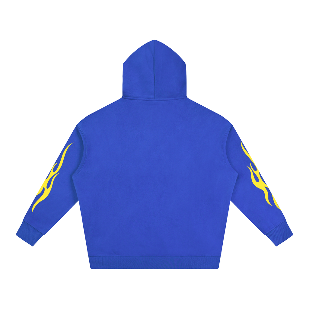 S.P. x L.E. Yellow Flame Oversize Graphic Hoodie (6 Colorways)