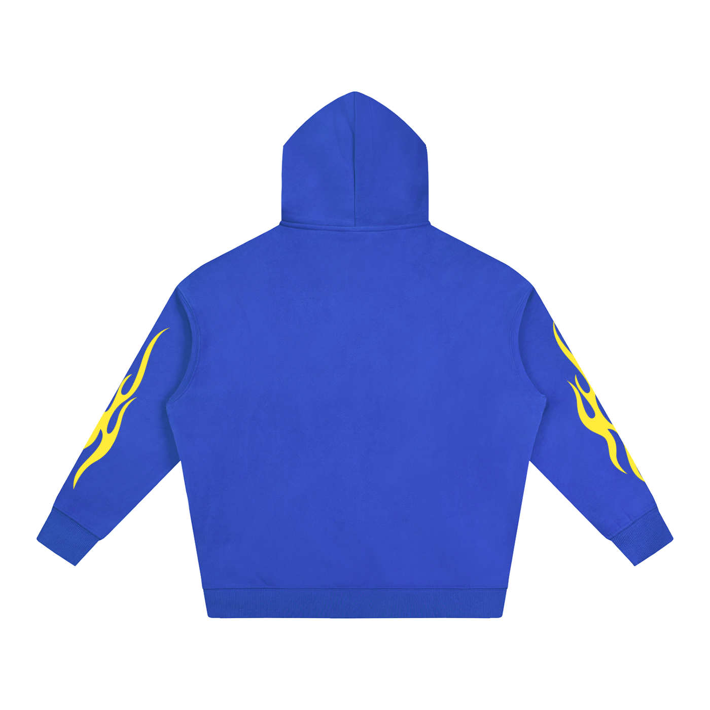 S.P. x L.E. Yellow Flame Oversize Graphic Hoodie (6 Colorways)