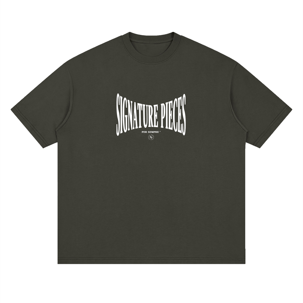 S.P. x White O.L. Streetwear Loose Drop Shoulder Tee (Scale) (3 Colorways)