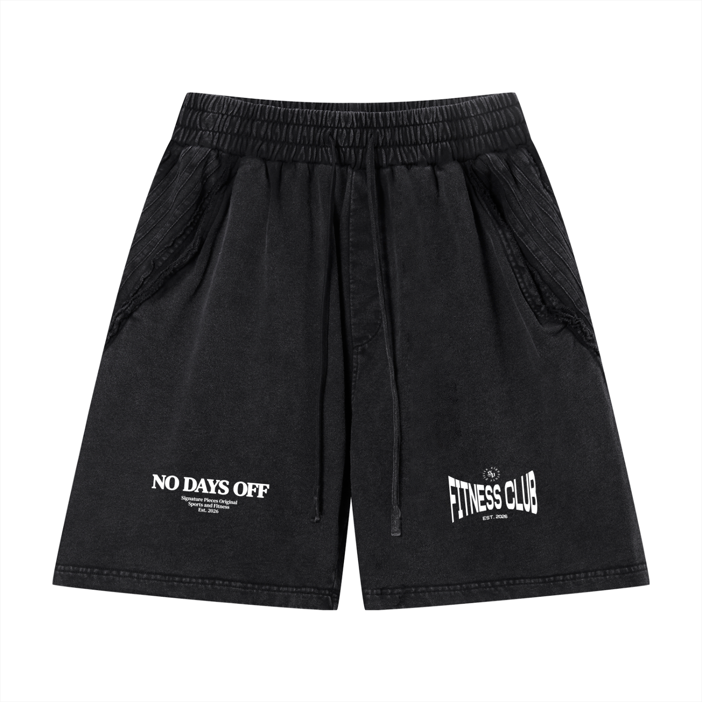 N.D.O. x F.C. Vintage Wash Raw Edge Shorts (4 Colorways)