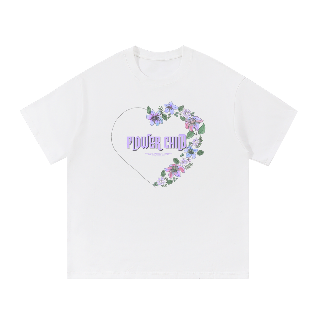 Flower Child White Graphic Tee