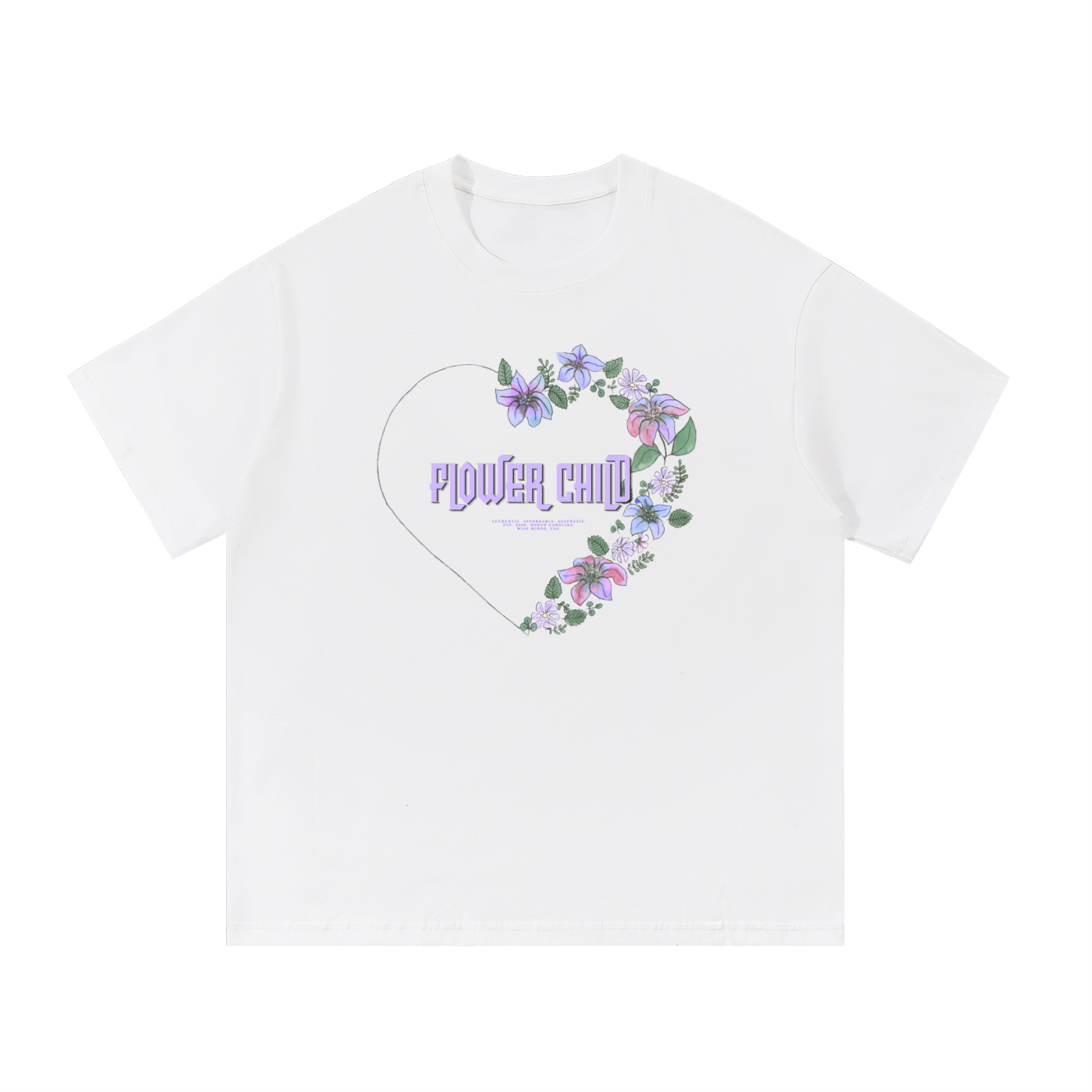 Flower Child White Graphic Tee