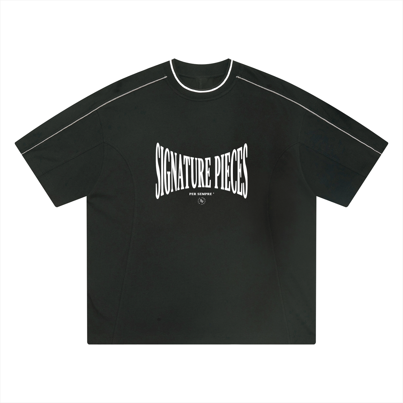 S.P. x O.L. Oversized Contrast Tape T-Shirt