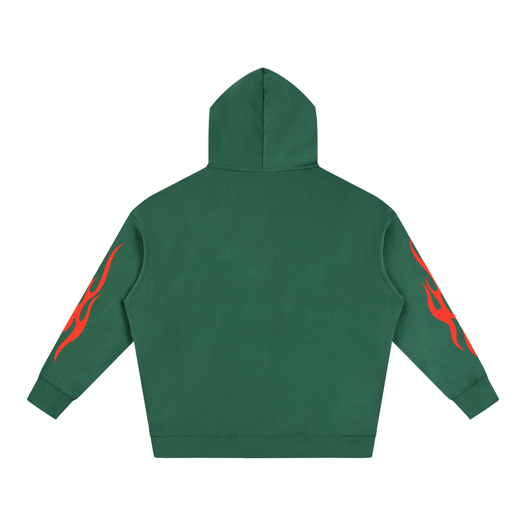 S.P. x L.E. Red Flame Oversize Graphic Hoodie (6 Colorways)