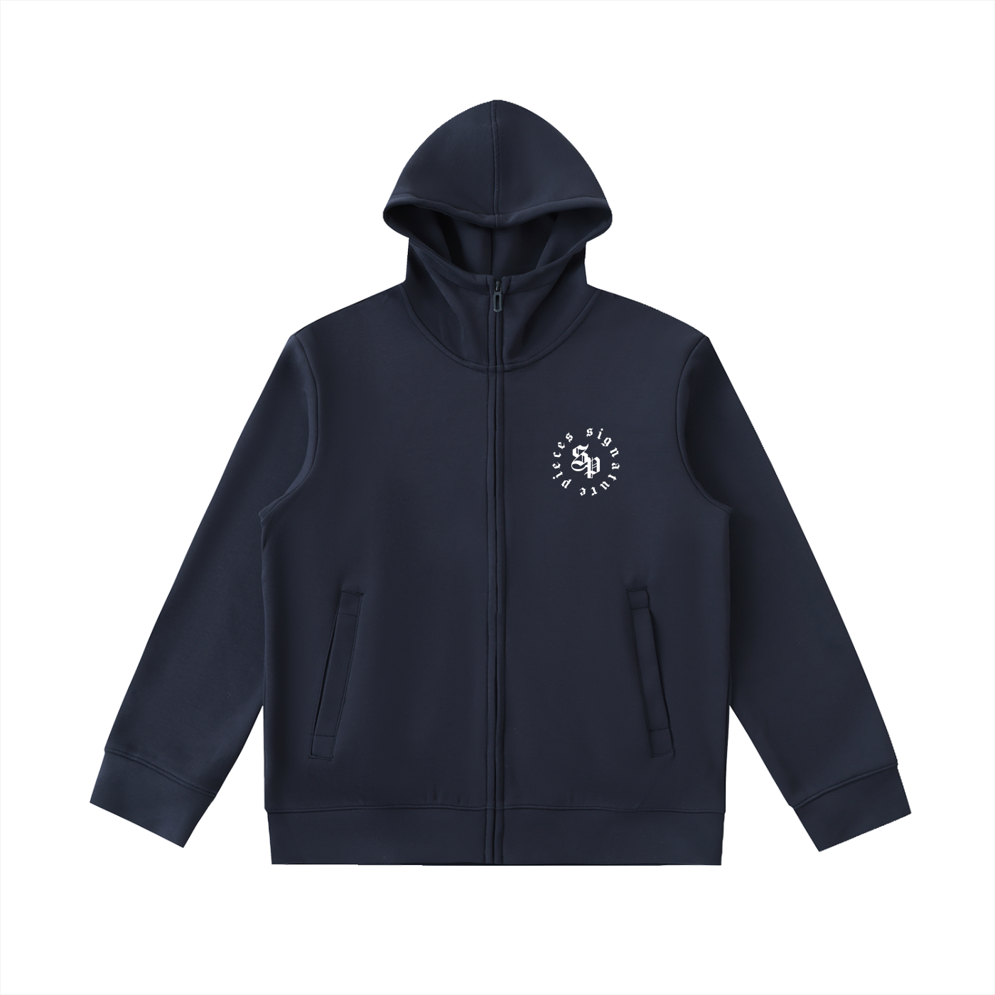 S.L. Essential Heavyweight High Neck Zip-Up Hoodie (2 Colorways)