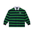 S.P. x O.L. II Green Duo Navy Stripe Polo Shirt