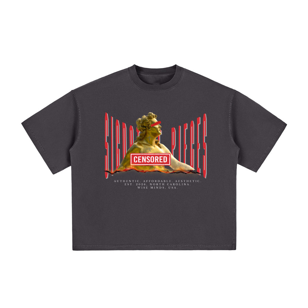 Tattooed Statue Black Graphic Tee