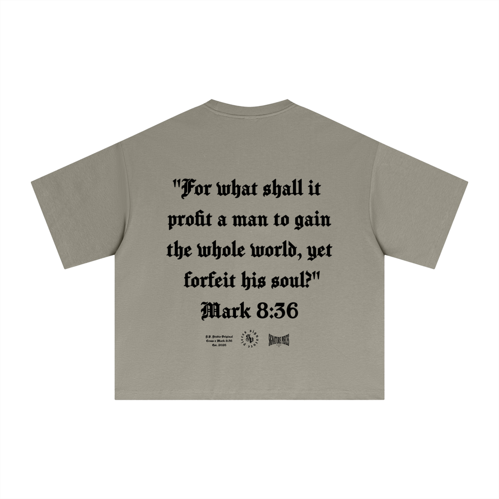 Mark 8:36 Halo Boxy Tee