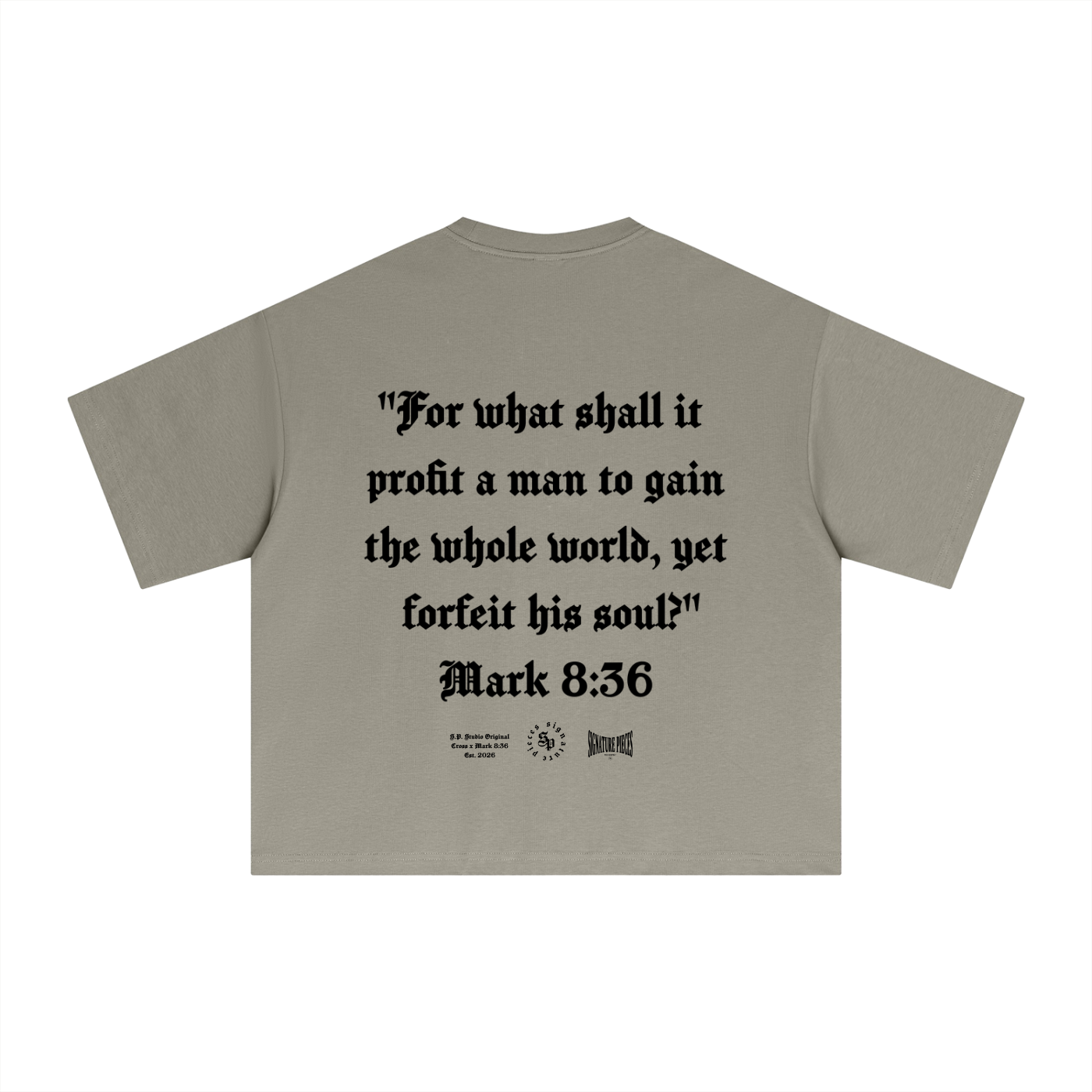 Mark 8:36 Halo Boxy Tee