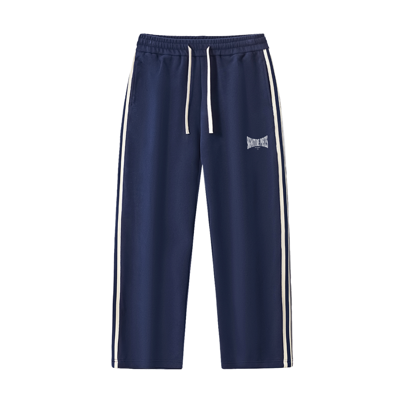 S.P. x O.L. Contrast Side-Stripe Straight-Leg Pants (3 Colorways)
