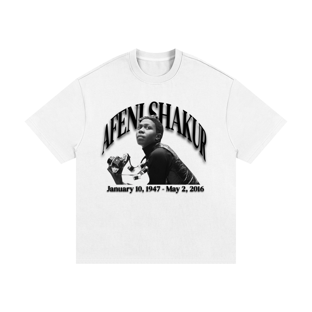 Afeni Shakur x S.P. White Heavyweight Graphic Tee