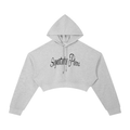 Silver Princess Cropped Hoodie