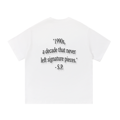 1990s White Graphic Tee