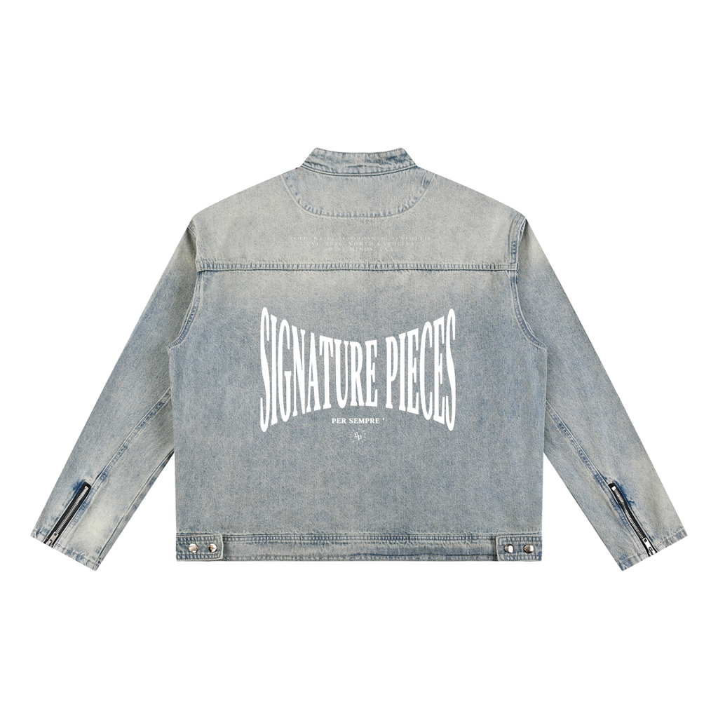 S.P. Studio O. x B.L. Vintage Wash Denim Jacket
