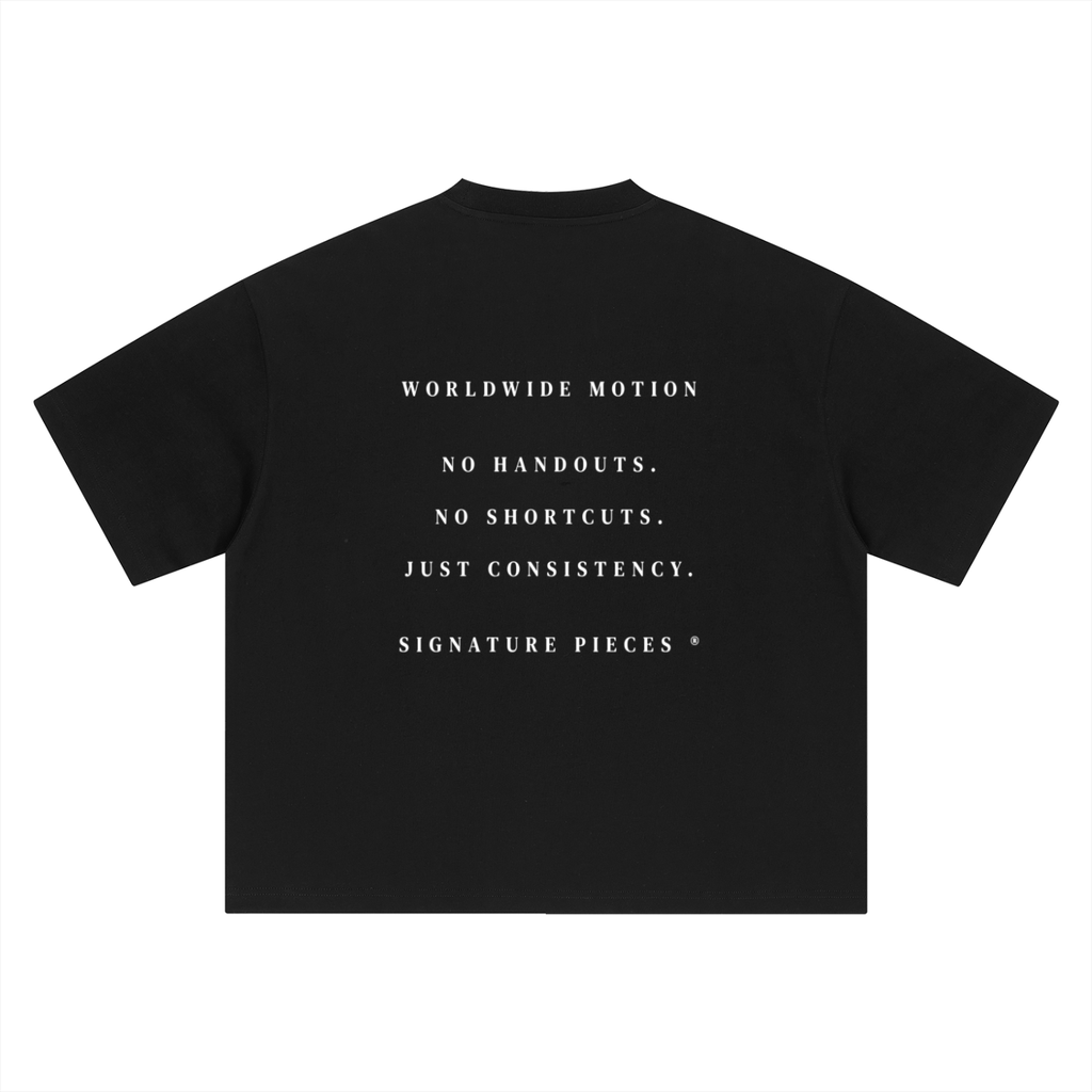 S.P. Globe Black Oversized Graphic Tee