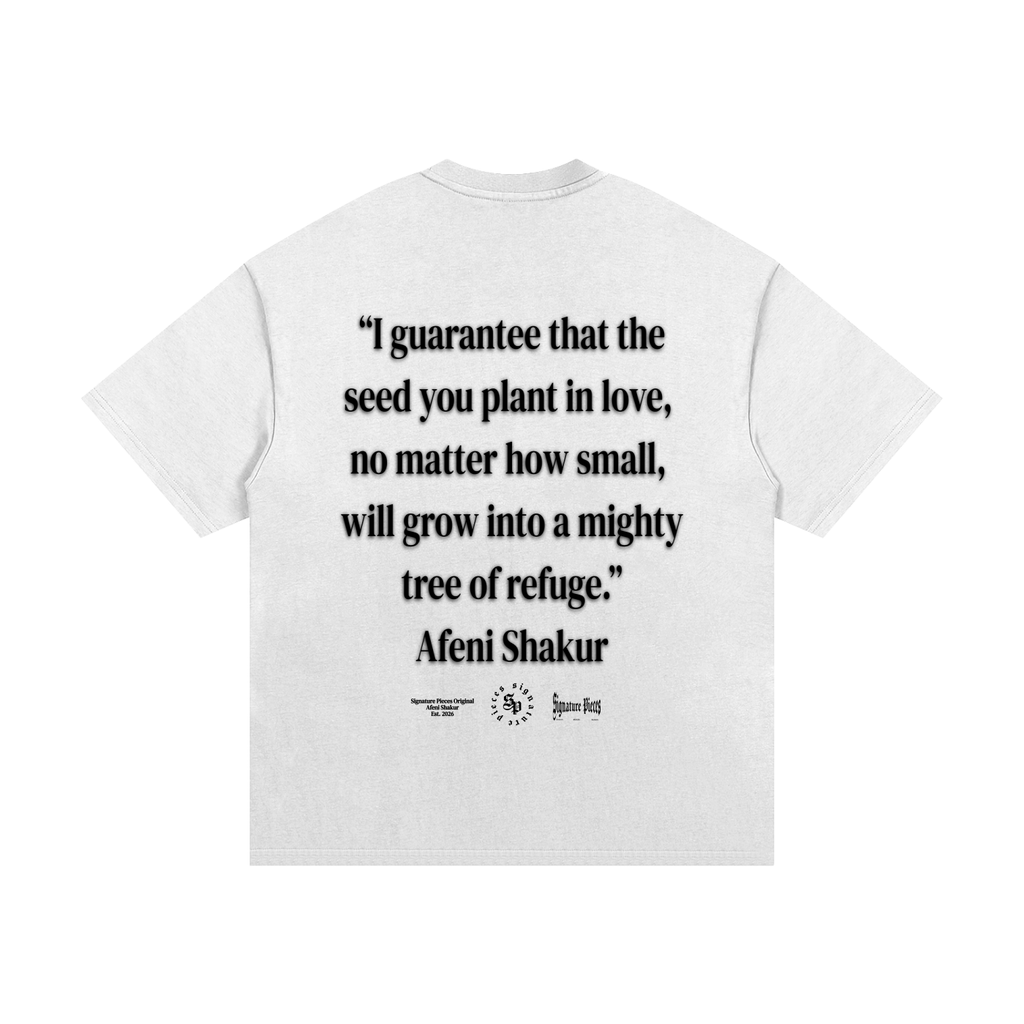 Afeni Shakur x S.P. White Heavyweight Graphic Tee