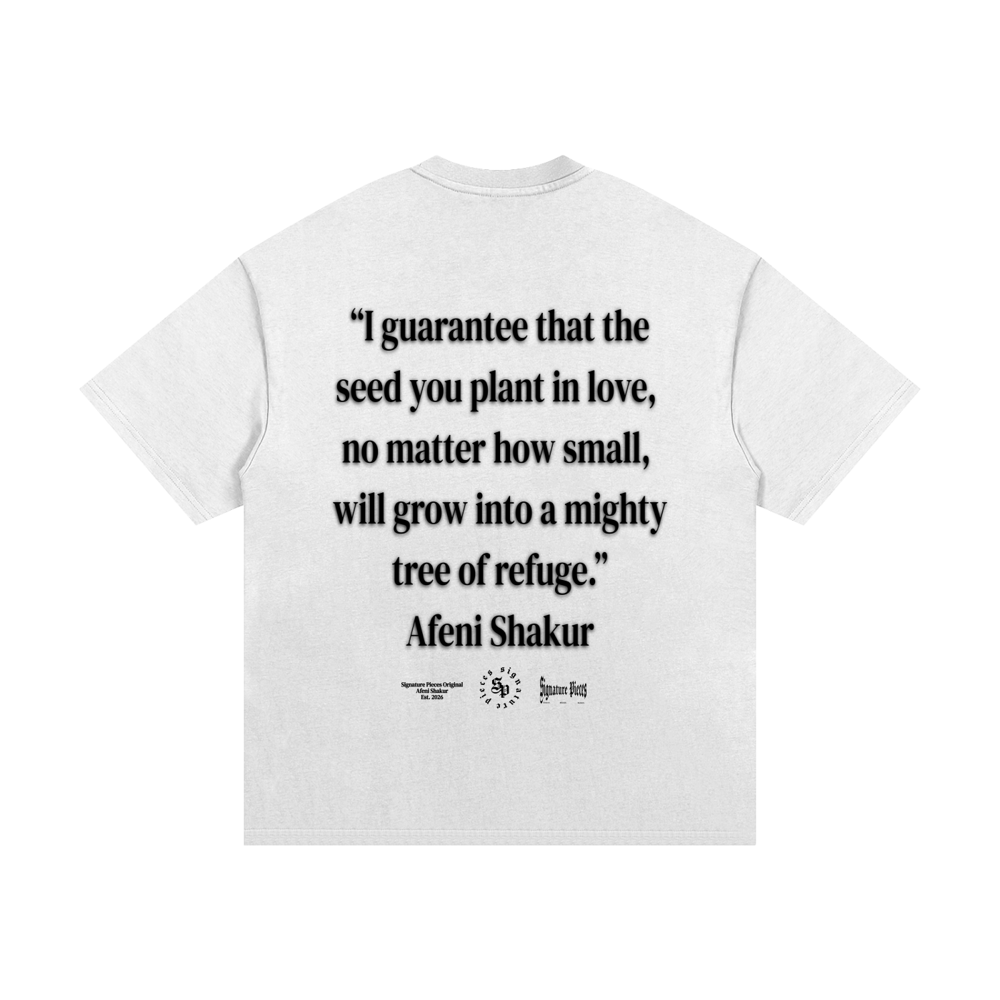 Afeni Shakur x S.P. White Heavyweight Graphic Tee