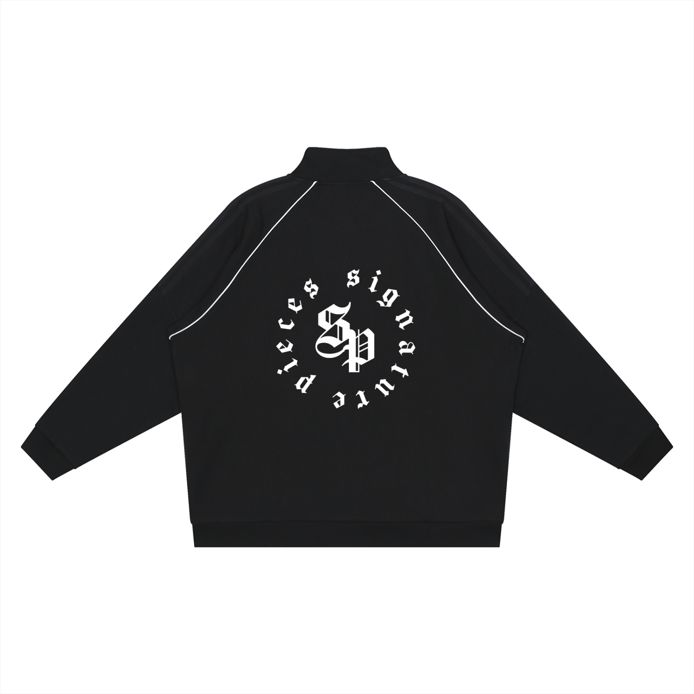 Reflection Striped Raglan Sleeve Jacket (3 Colorways)
