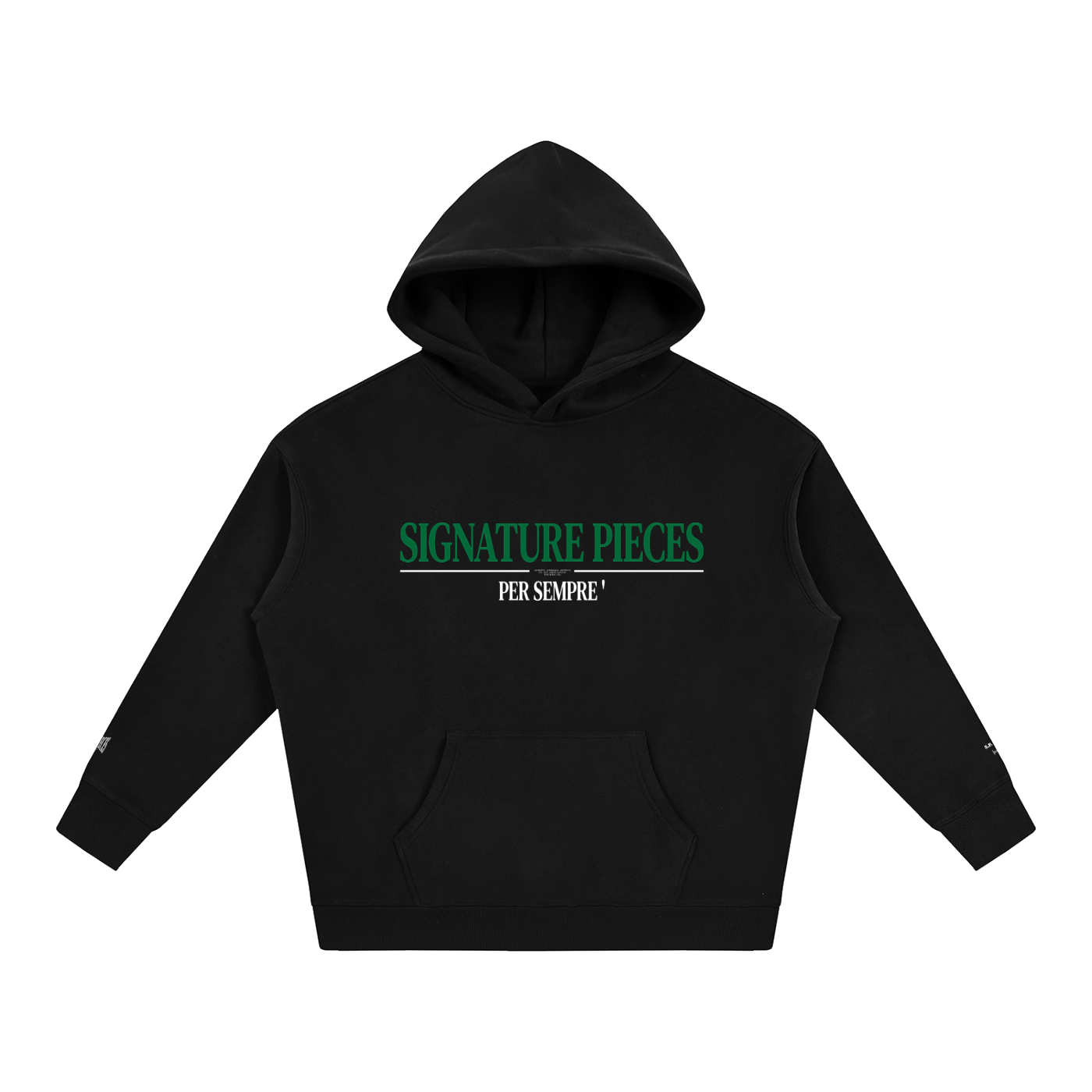 S.P. Per Sempre' Green Duo Oversize Hoodie (2 Colorways)