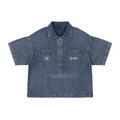 D.L. x Slogan Quarter-Zip Denim Shirt (2 Colorways)