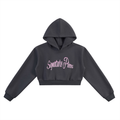 Pink Princess Cropped Hoodie