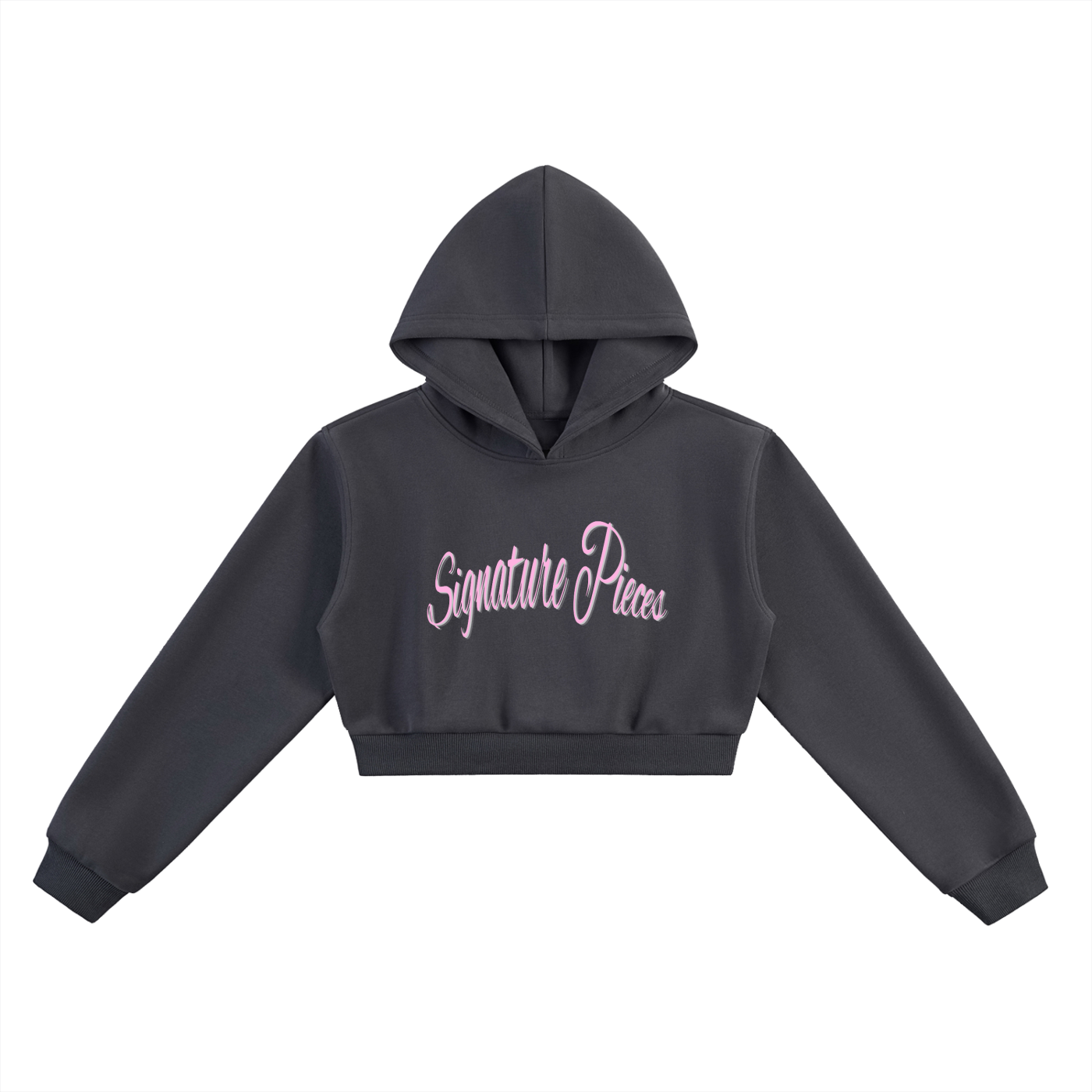 Pink Princess Cropped Hoodie