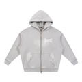 S.P. x O.L. Light Gray Sunfade Two-way Zipper Boxy Hoodie